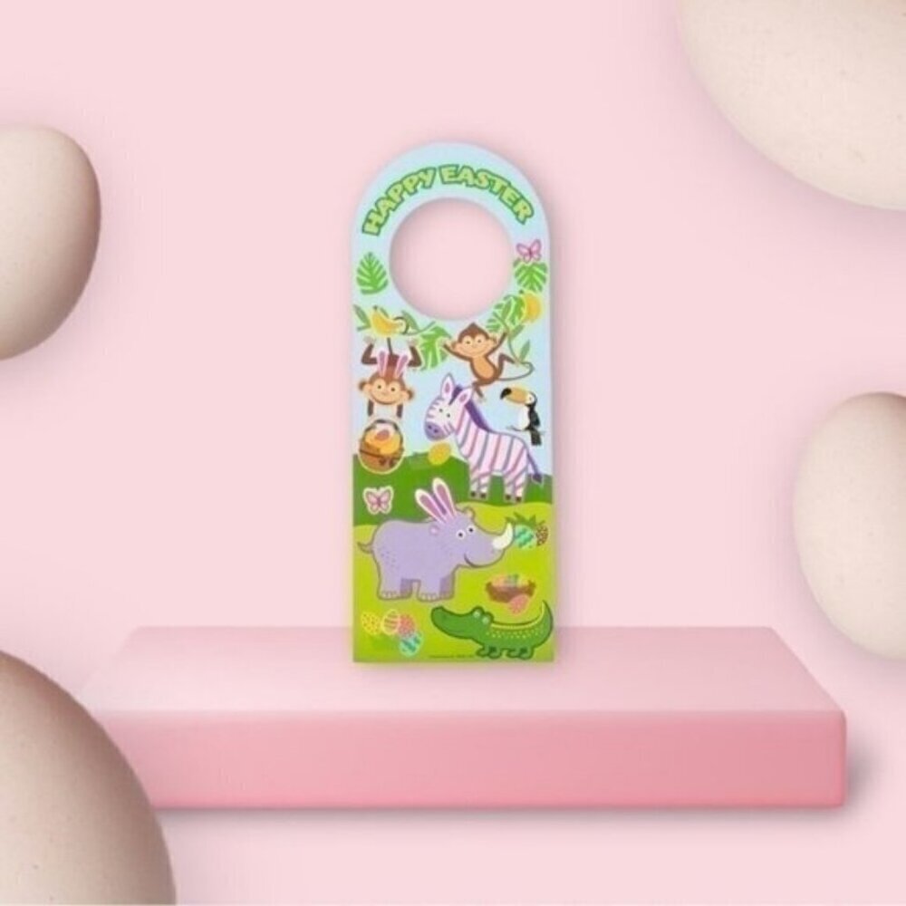 Easter Doorknob Hanger Sticker Scenes - 12 Pc.